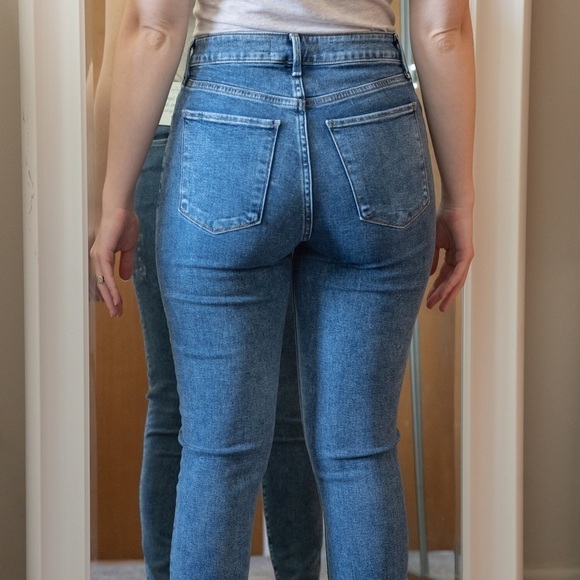 Abercrombie & Fitch Curve Love The Super Skinny Ankle High Rise Jeans 24 Short - Picture 14 of 14